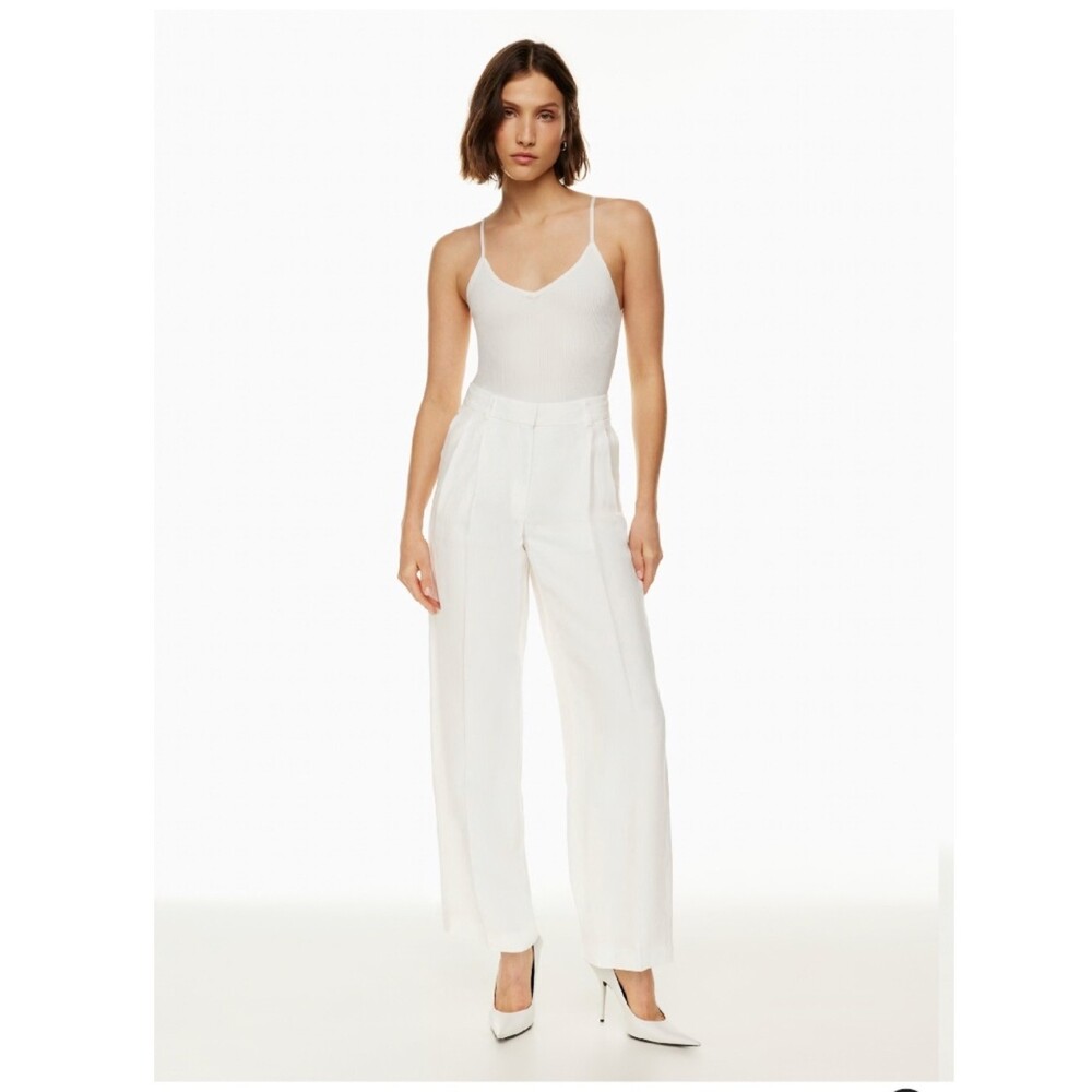 Aritzia Babaton Pleated Linen Pants